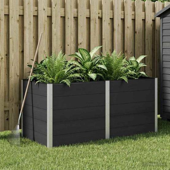 Prolenta Premium - Jardinière aluminium noir 200 x 100 x 91 cm - Prolenta premium p3208.9 - Image 2