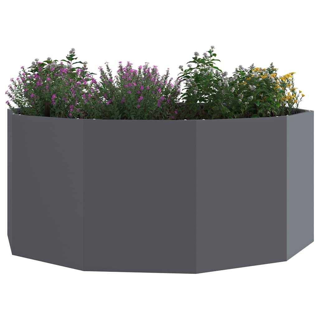 Vidaxl - Jardinière Anthracite 120 x 120 x 50 cm Acier vidaXL 883747 - Image 4