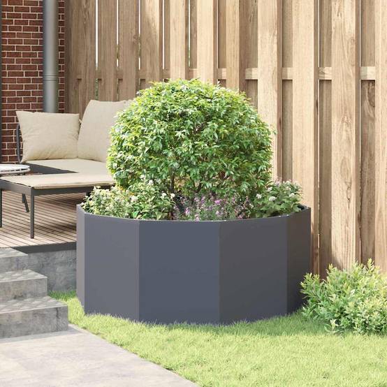 Vidaxl - Jardinière Anthracite 120 x 120 x 50 cm Acier vidaXL 883747 - Image 5