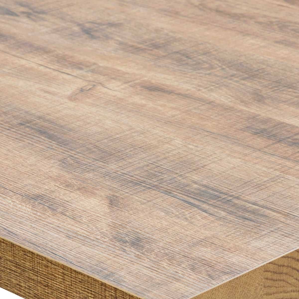 Table Basse Aspect Bois Piètement X Métal Poudré Noir - NILLA - Image 3