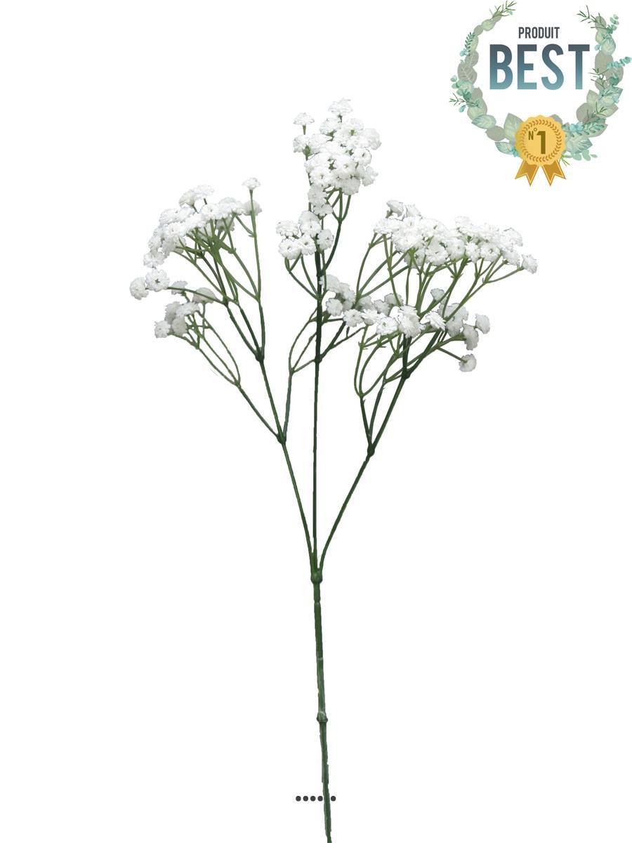 Gypsophile artificiel en branche 117 fleurs H 68 cm - BEST - Image 1