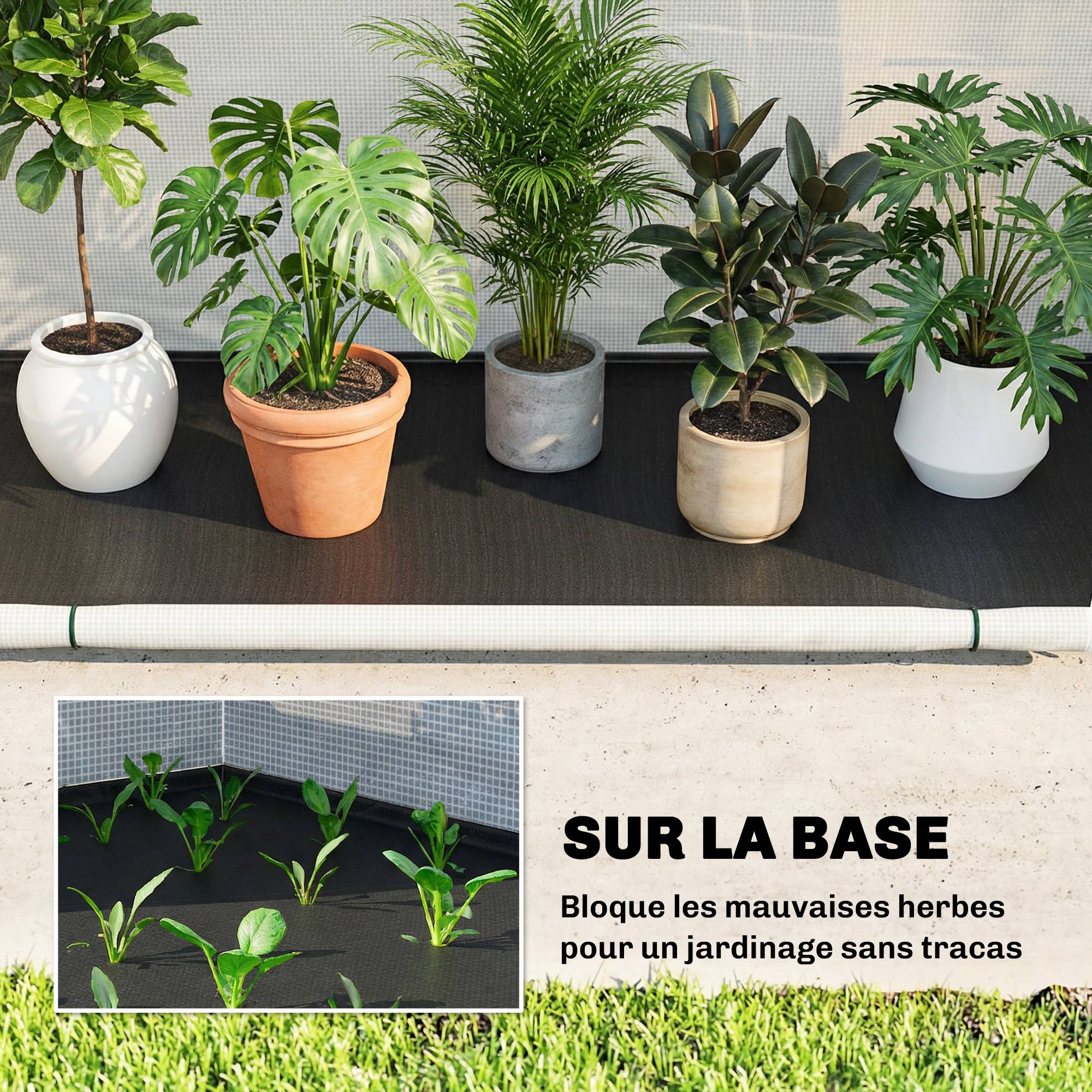 Serre Jardin Balcon Portable PE Plantes Pliable Porte Zippée 200x80x164cm Vert - ComfortXL Outdoor Living - Image 8