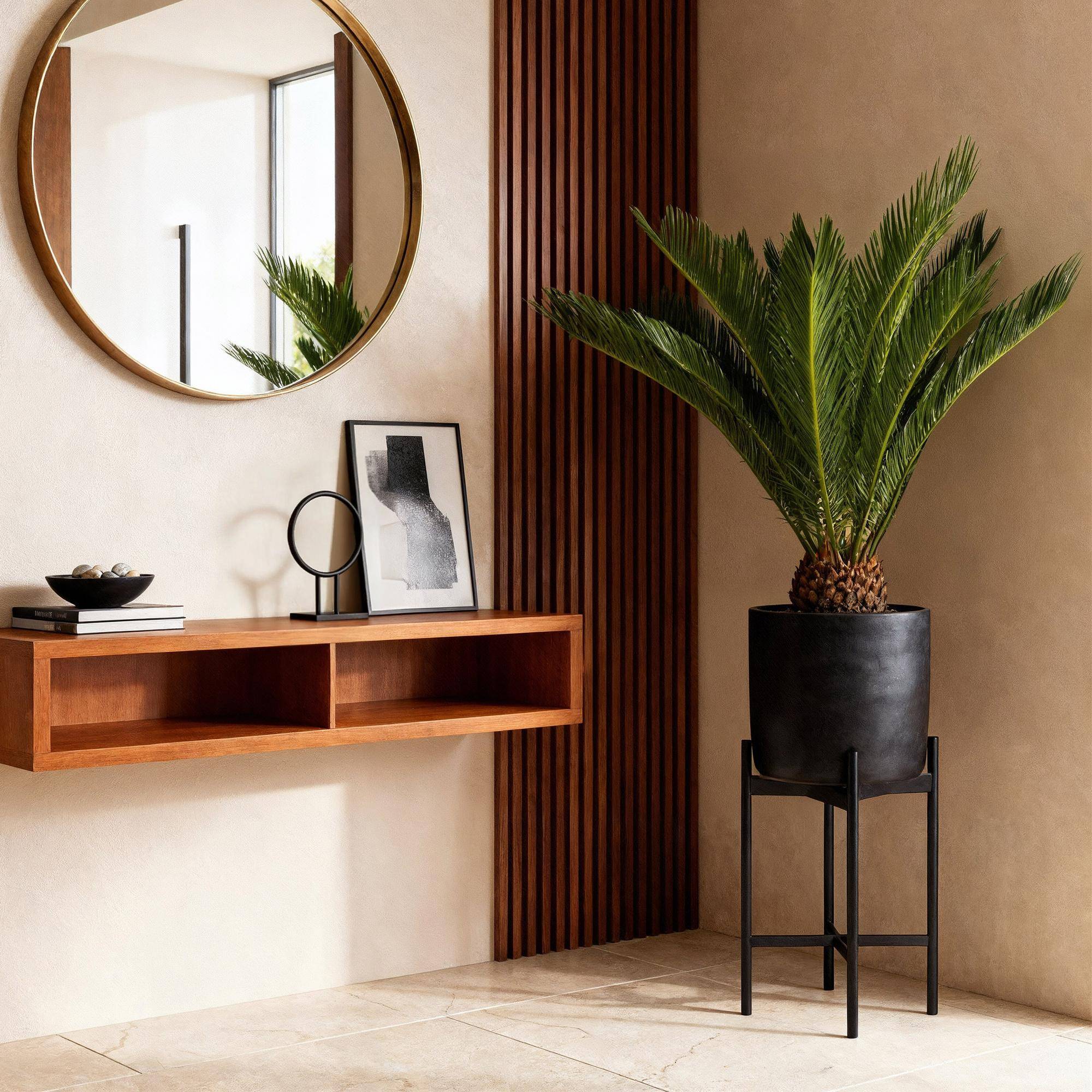 Cycas revoluta - Palmier - Pot de 17cm - Hauteur 55-65cm - 2 plantes - Plantes d'intérieur - Image 3