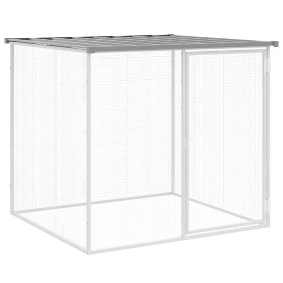 Vidaxl - Poulailler avec toit gris clair 603x98x90 cm acier galvanisé vidaXL 3189046 - Image 7