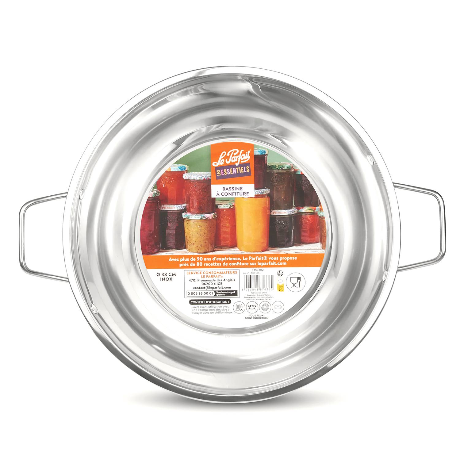 Le Parfait - Bassine à confiture inox tous feux 38 cm - le parfait - Image 2