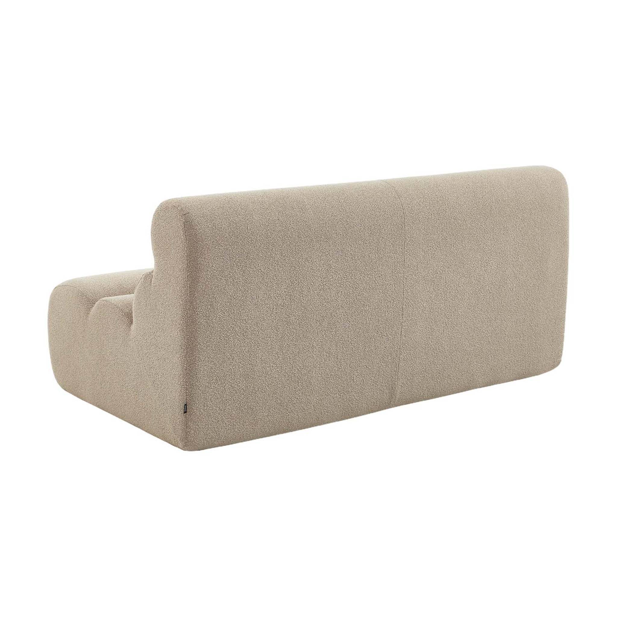 sweeek - Chauffeuse bouclette texturée 2 places beige - Nova | sweeek - Image 4