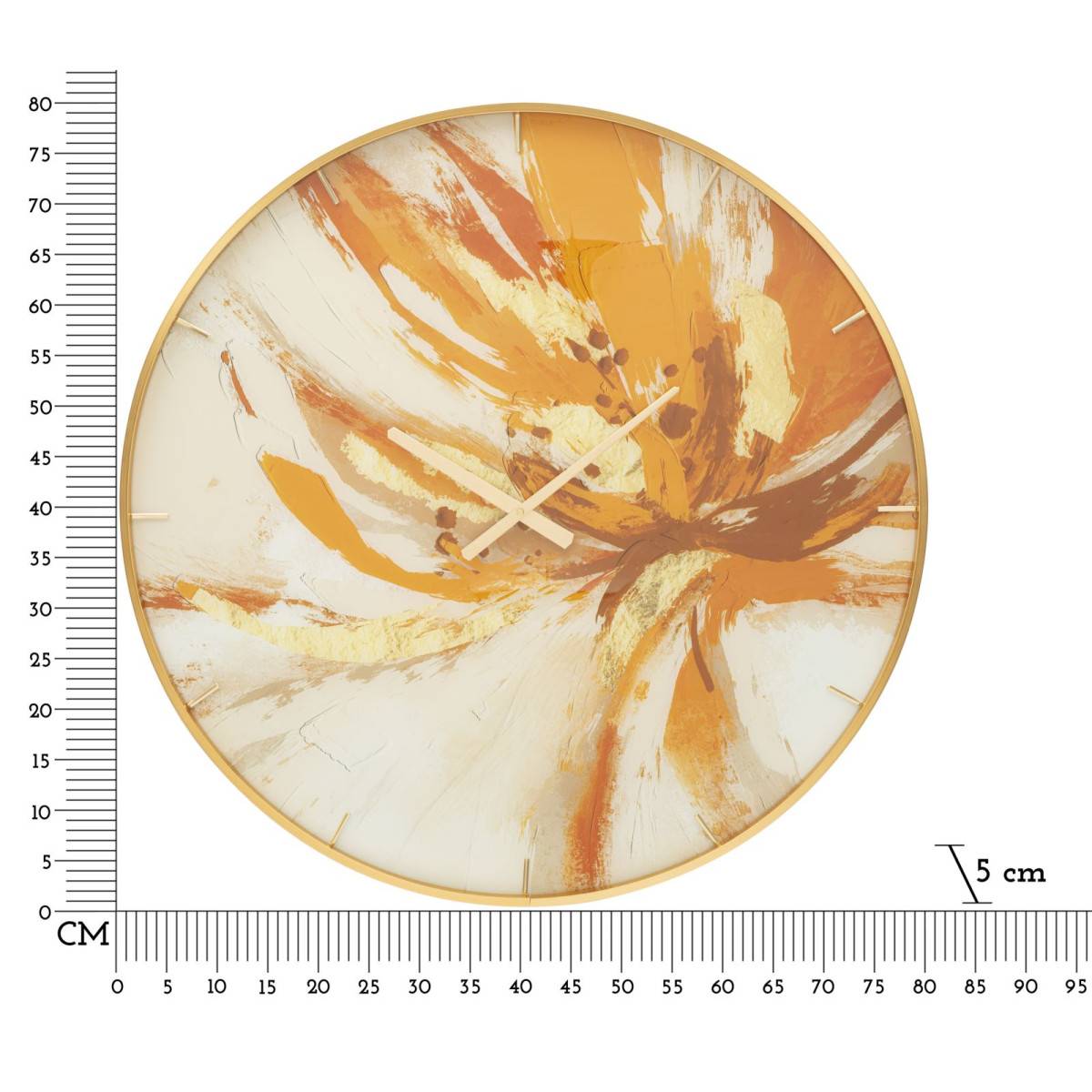 Horloge Murale en Verre "Toply" 80cm Multicolore - Image 6
