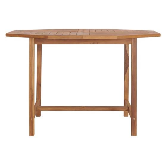 Table de Repas Extérieure Carrée en Bois de Teck 110cm, Haute Résistance aux Intempéries – ComfortXL Outdoor Living - Image 2