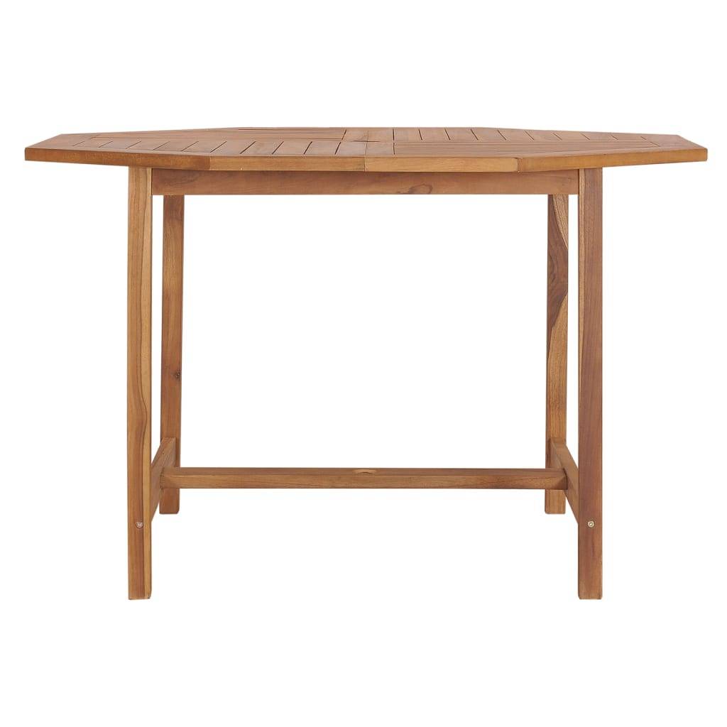Table de Repas Extérieure Carrée en Bois de Teck 110cm, Haute Résistance aux Intempéries – ComfortXL Outdoor Living - Image 2