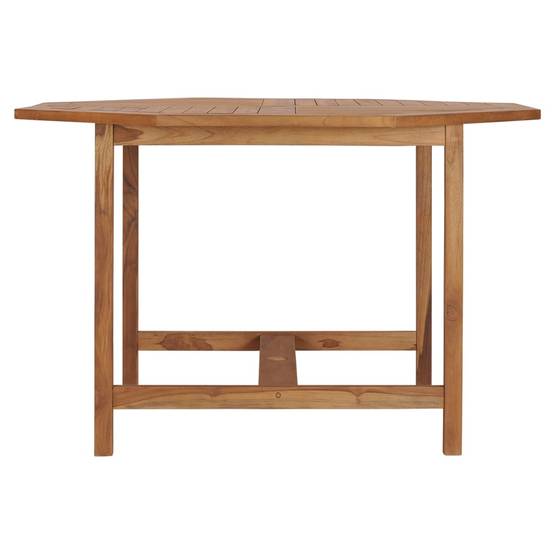 Table de Repas Extérieure Carrée en Bois de Teck 110cm, Haute Résistance aux Intempéries – ComfortXL Outdoor Living - Image 3
