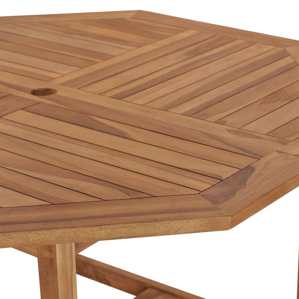 Table de Repas Extérieure Carrée en Bois de Teck 110cm, Haute Résistance aux Intempéries – ComfortXL Outdoor Living - Image 6