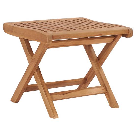 Salon de jardin meuble d'extérieur ensemble de mobilier 3 pièces bois de teck solide - Image 3