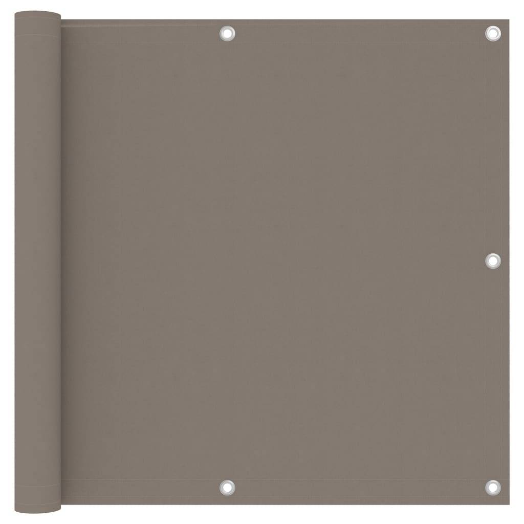 Helloshop26 - Écran de balcon brise pare vue protection confidentialité taupe 90 x 600 cm tissu oxford - Image 1