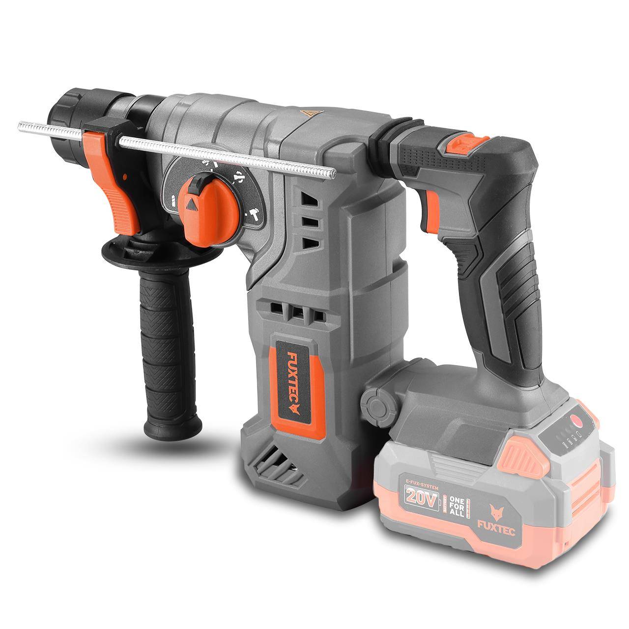 Pack outils 20V sans fil - FUXTEC - visseuse sans fil et marteau perforateur, avec batteries et accessoires - Image 8