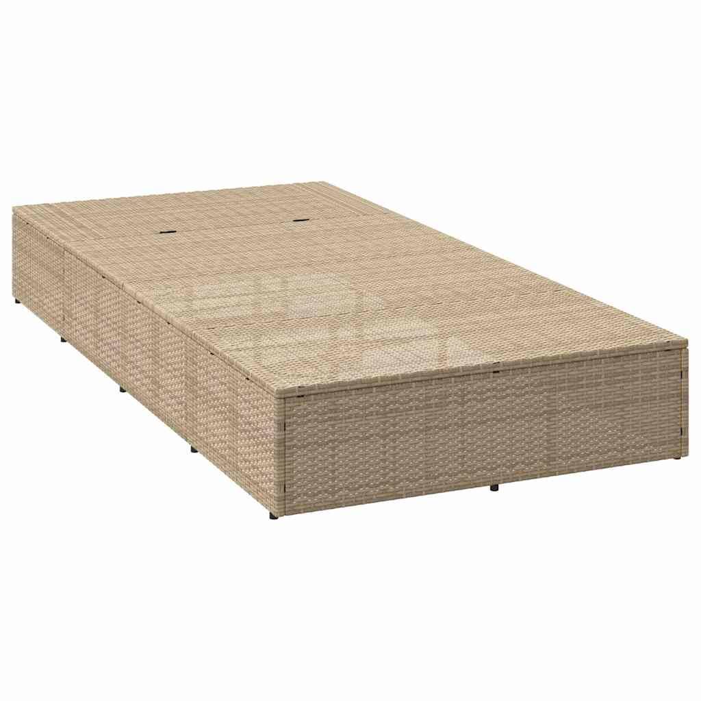 PANGIVO - Transat avec coussin flottant beige résine tressées 210 x 100 x 79 cm, Poids :22.8kg - PANGIVO - Image 6