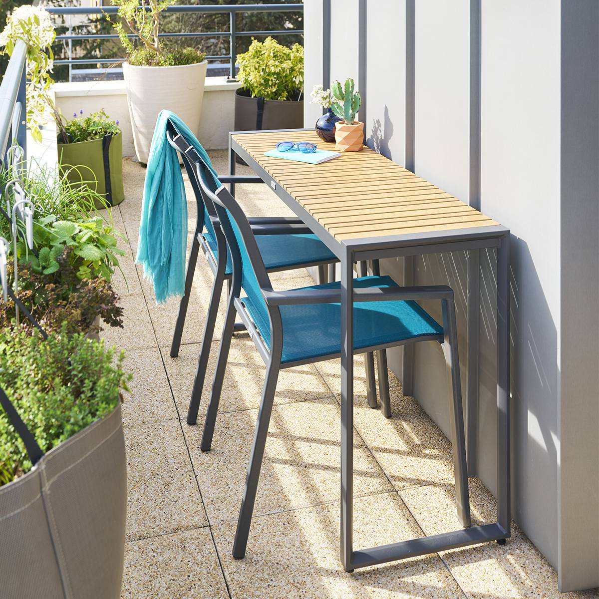Hesperide - Console de jardin "Lensia" graphite & eucalyptus Hespéride - Image 6