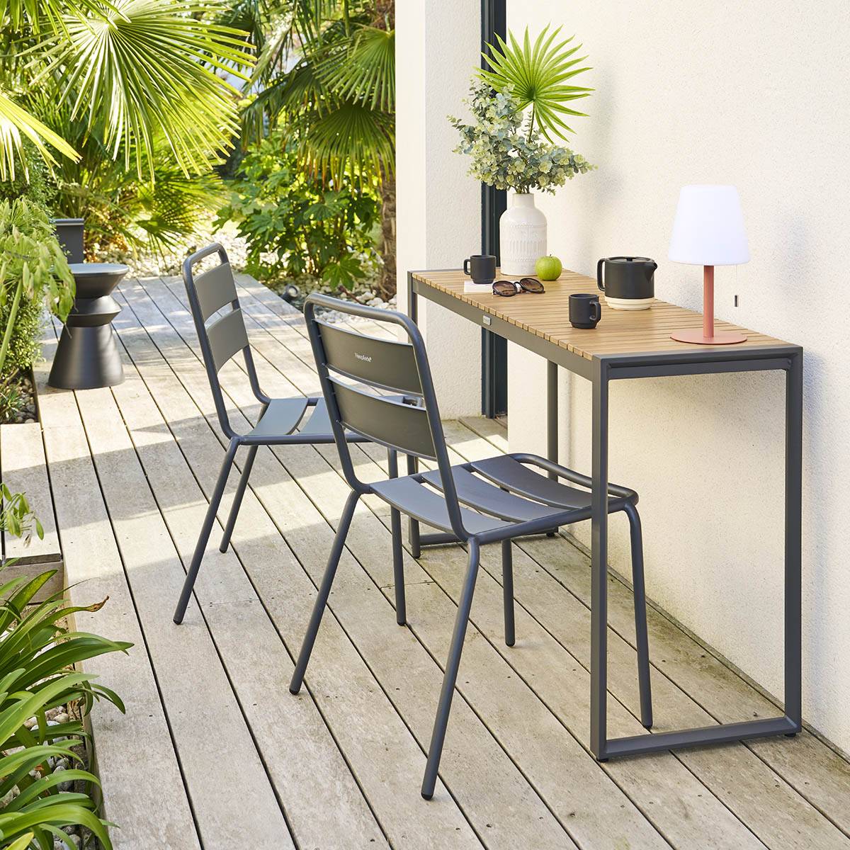 Hesperide - Console de jardin "Lensia" graphite & eucalyptus Hespéride - Image 5
