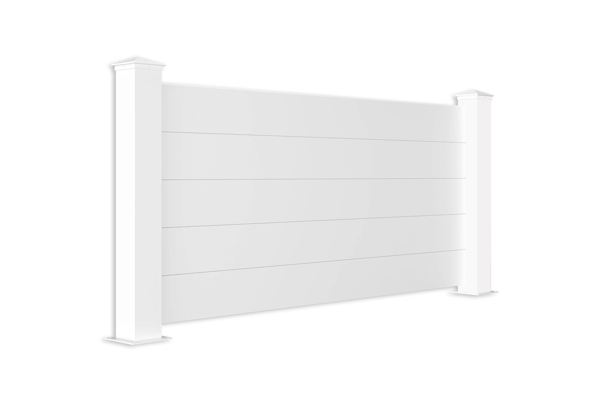 CASANOOV - Casanoov Lot de 2 kits de clôture aluminium NIESEN H.90   cm blanc - kits complet 3.8m - Image 3