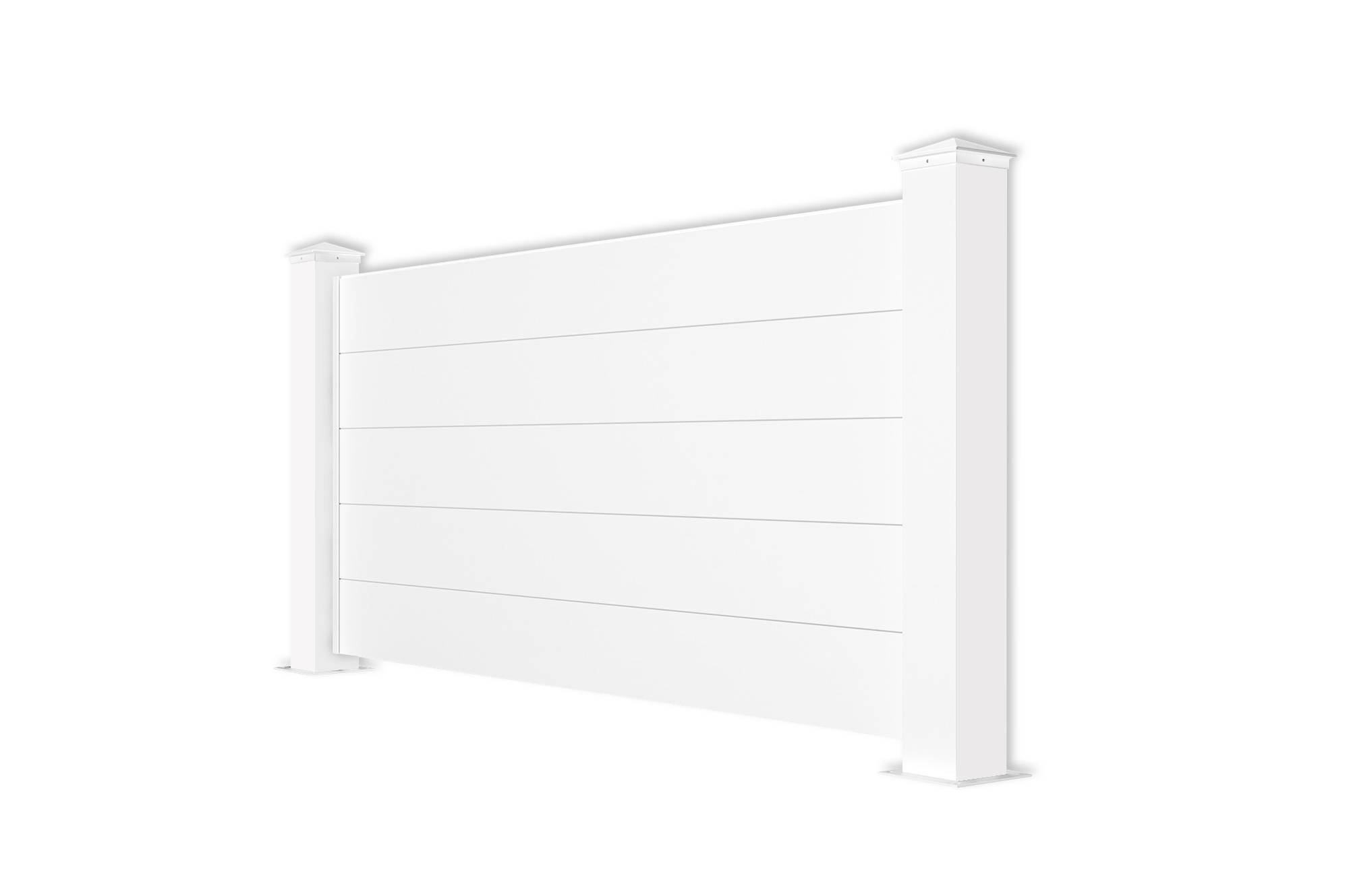 CASANOOV - Casanoov Lot de 2 kits de clôture aluminium NIESEN H.90   cm blanc - kits complet 3.8m - Image 4