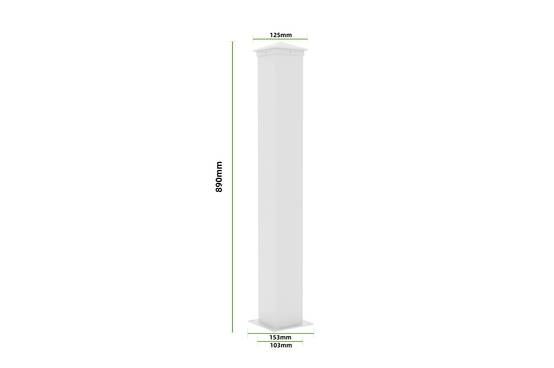CASANOOV - Casanoov Lot de 2 kits de clôture aluminium NIESEN H.90 cm blanc - kits complet 3.8m - Image 7
