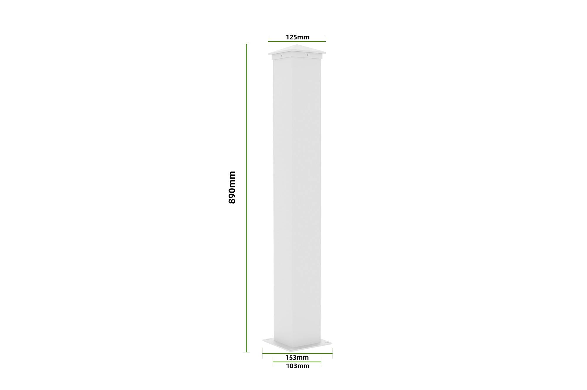 CASANOOV - Casanoov Lot de 2 kits de clôture aluminium NIESEN H.90   cm blanc - kits complet 3.8m - Image 7