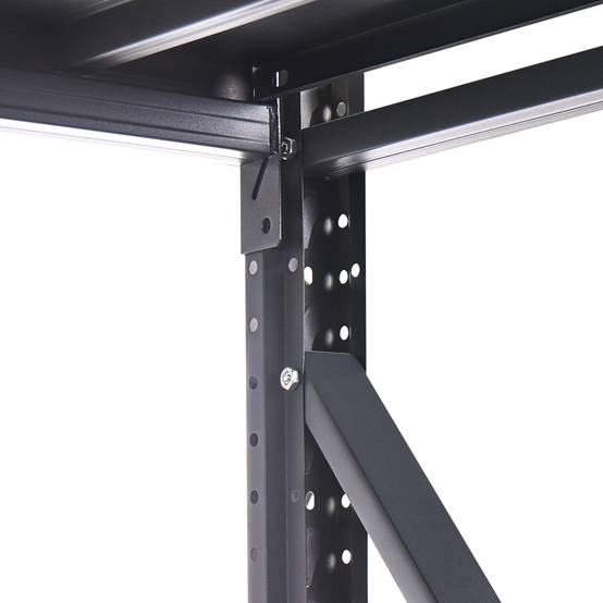 Beliani - Meuble de rangement Acier Noir FIUGGI - 200x60x200- Beliani - Image 5