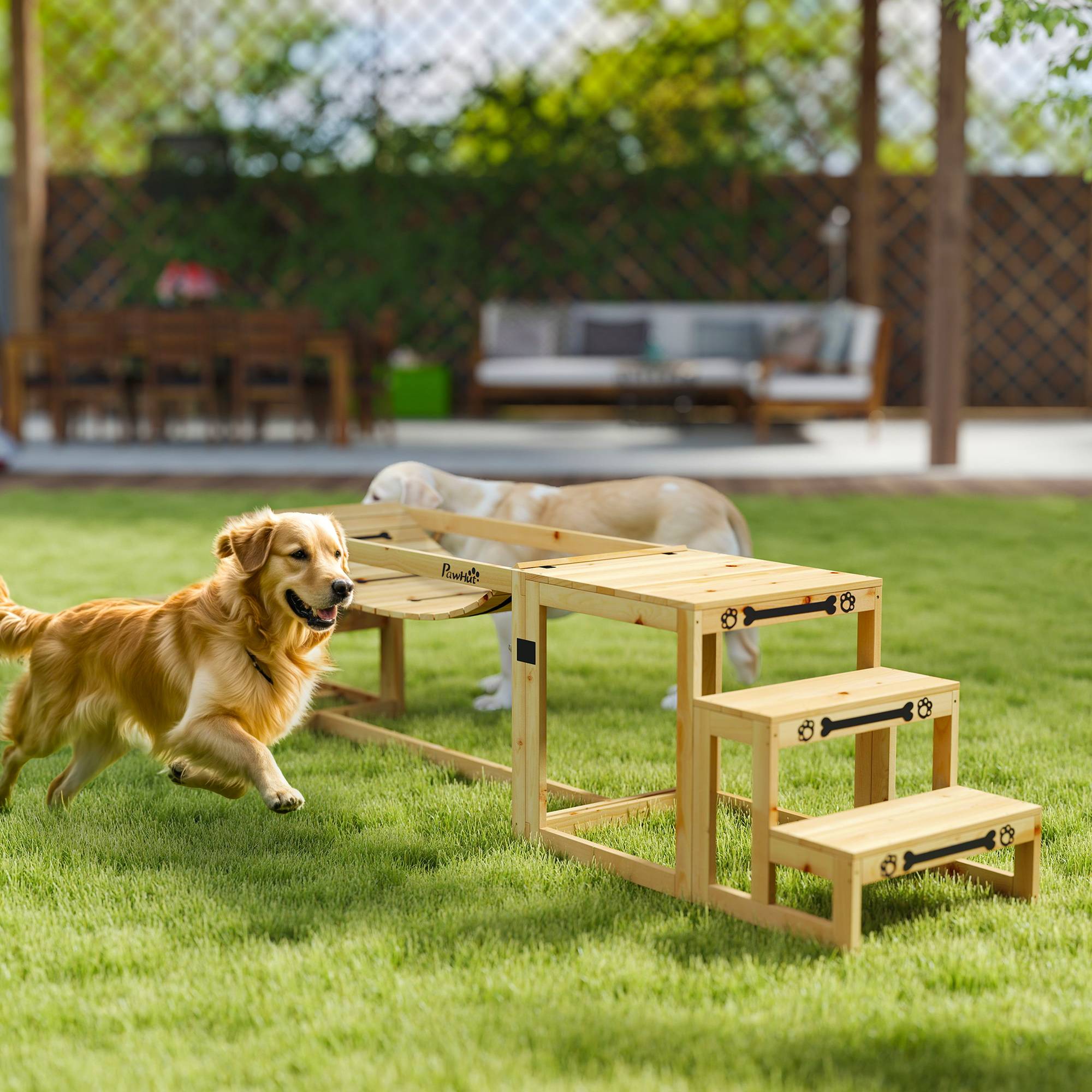 ComfortXL - Parcours agilité chien bois de sapin 3 modules jusqu’à 40 kg entraînement équilibre - ComfortXL Outdoor Living - Image 4
