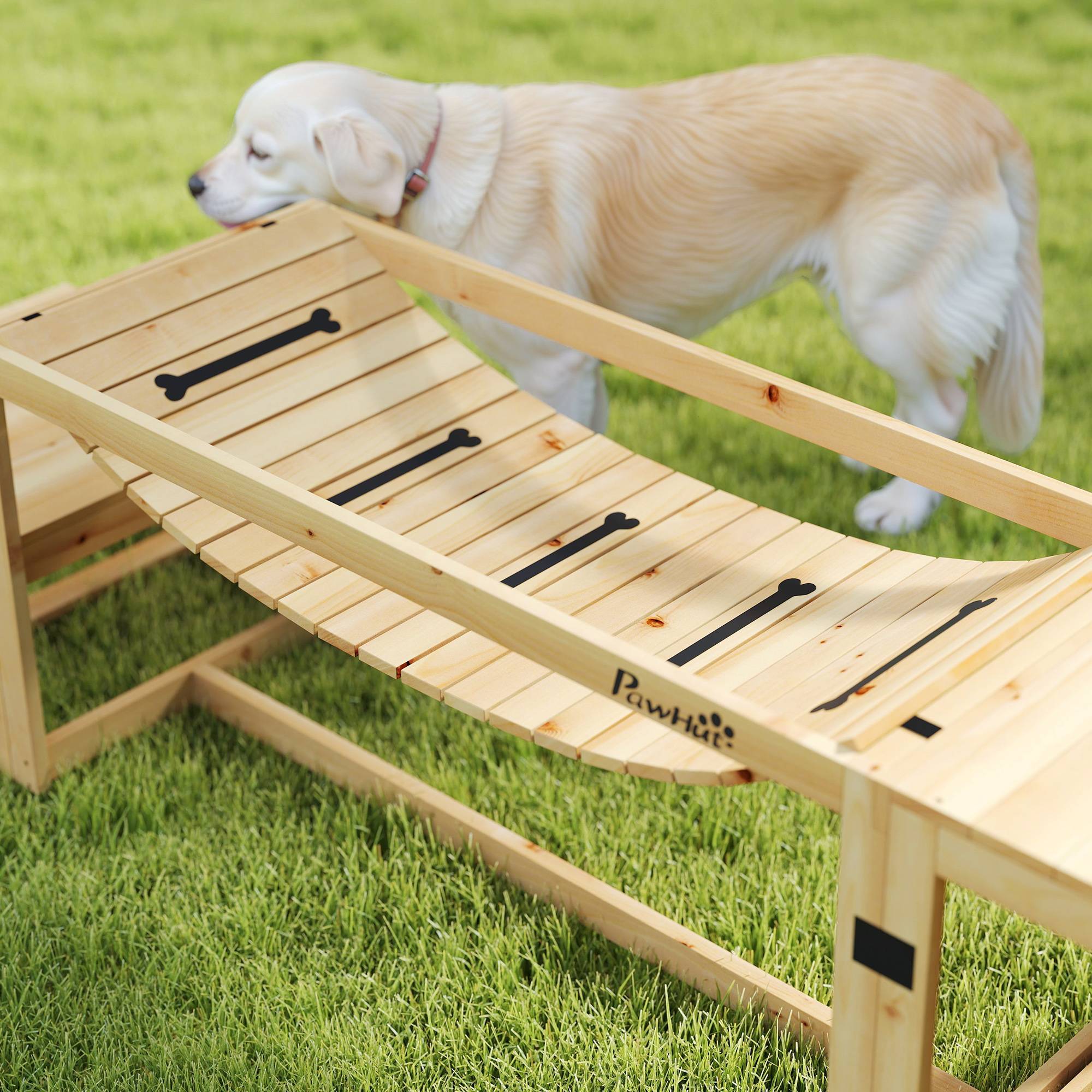 ComfortXL - Parcours agilité chien bois de sapin 3 modules jusqu’à 40 kg entraînement équilibre - ComfortXL Outdoor Living - Image 10