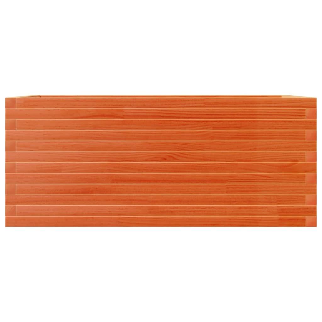 Jardinière bois de pin massif cire marron 110 x 60 x 45,5 cm - PANGIVO - Image 5