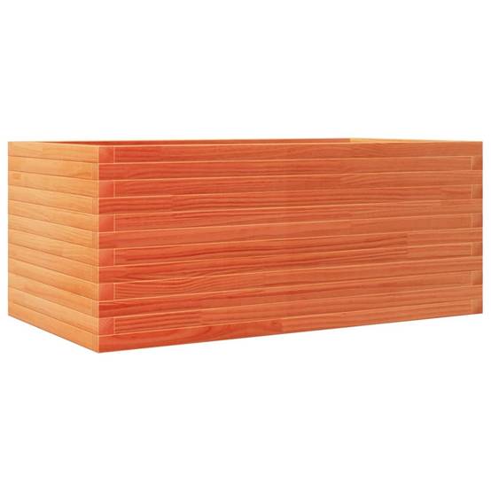 Jardinière bois de pin massif cire marron 110 x 60 x 45,5 cm - PANGIVO - Image 2