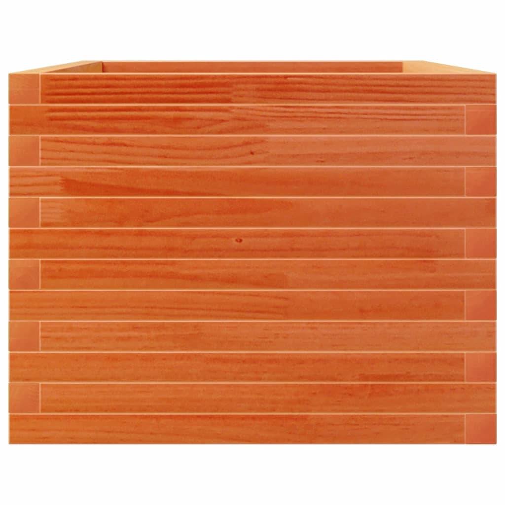 Jardinière bois de pin massif cire marron 110 x 60 x 45,5 cm - PANGIVO - Image 6