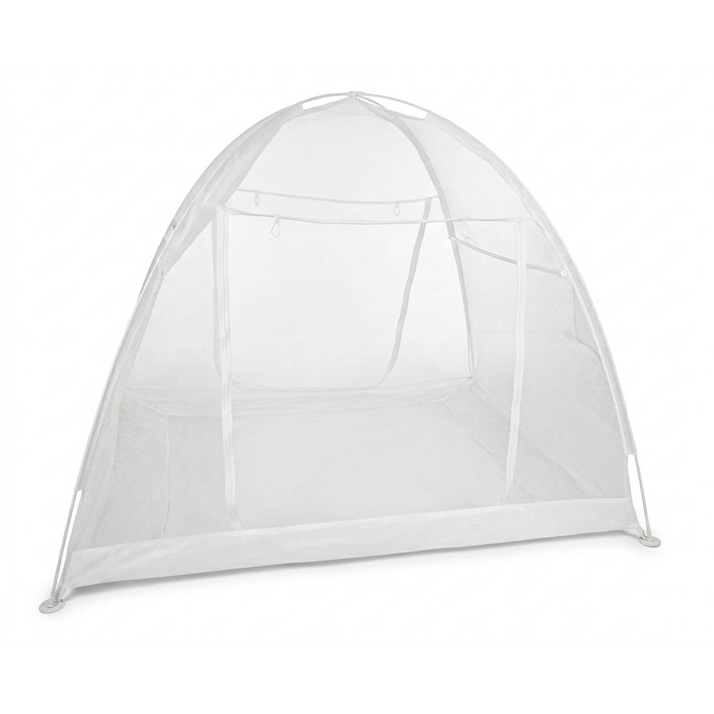 Moustiquaire dôme "popup" pour lit 200 x 150 Blanc - Image 1