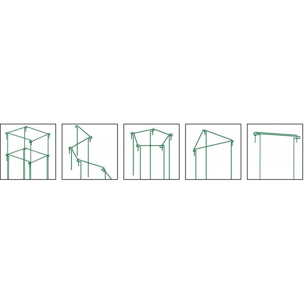 Grow It - Set de 6 tuteurs à plantes en acier 45 cm - Image 2