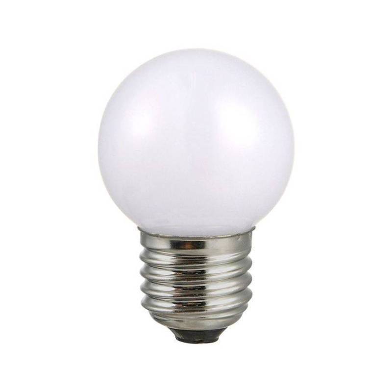 Ampoule Guinguette Plastique opaque 2W filament LED E27 Blanc Chaud 3000K G45 100lm - Image 2