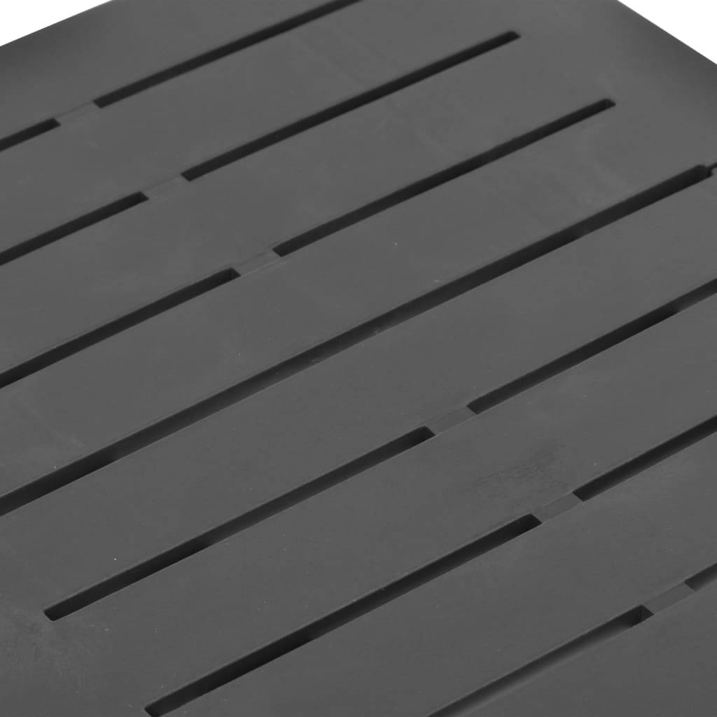 Table pliable de jardin plastique anthracite 45 x 43 x 50 cm - PANGIVO - Image 6