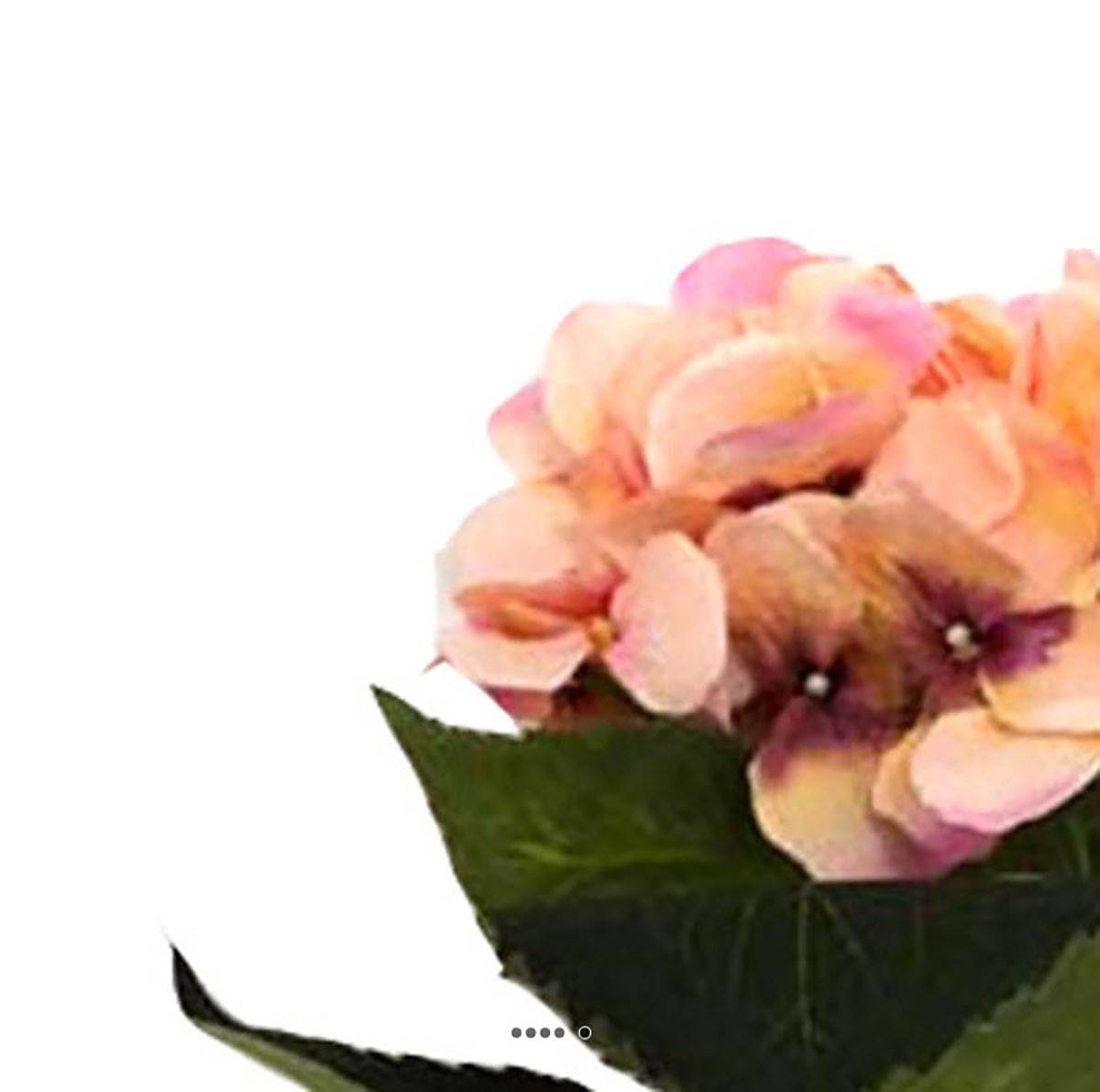 Artificielles - Hortensia artificiel en tige 1 tête 3 feuilles H 50 cm Top Rose - couleur: Rose - Image 3