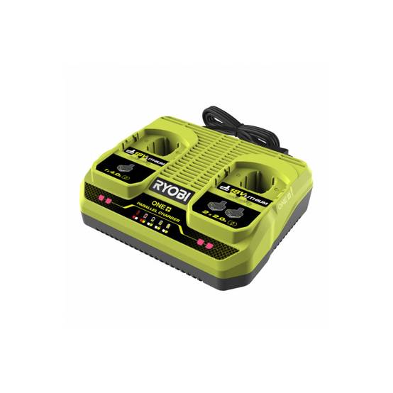 Ryobi - Chargeur simultané 2 ports 18V RYOBI - 2,0 et 4,0Ah - Image 1