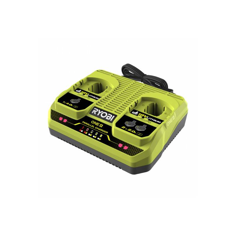 Ryobi - Chargeur simultané 2 ports 18V RYOBI - 2,0 et 4,0Ah - Image 1
