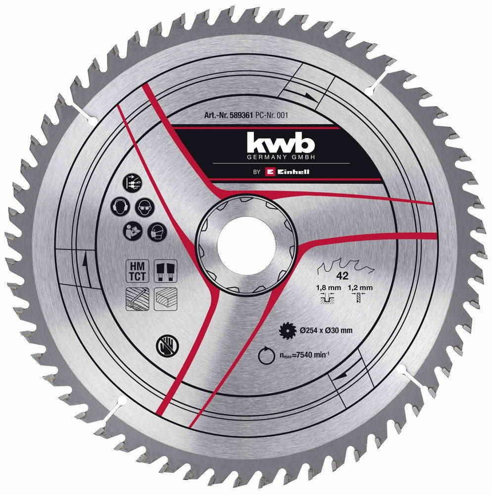 Kwb By Einhell - Lame pour scie sur table diamètre 254 mm, 40 dents - KWB by Einhell