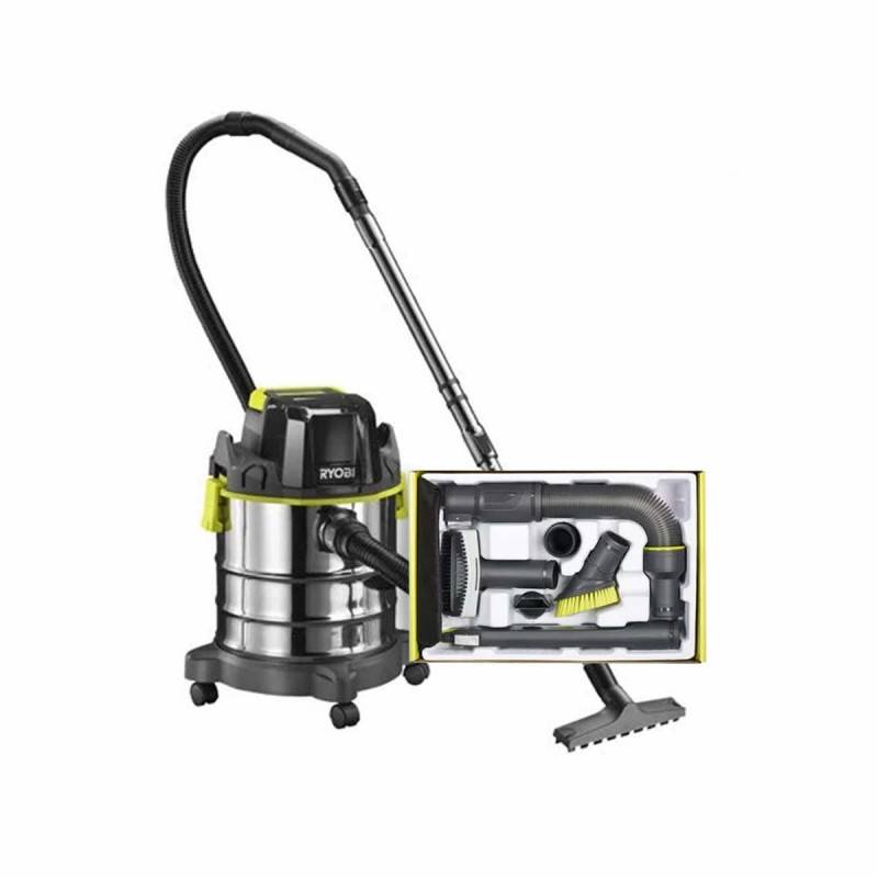 Ryobi - Pack RYOBI Aspirateur eau et poussière 18V One Plus - sans batterie ni chargeur R18WDV-0 - 6 accessoires nettoyage automobile - RAKVA04