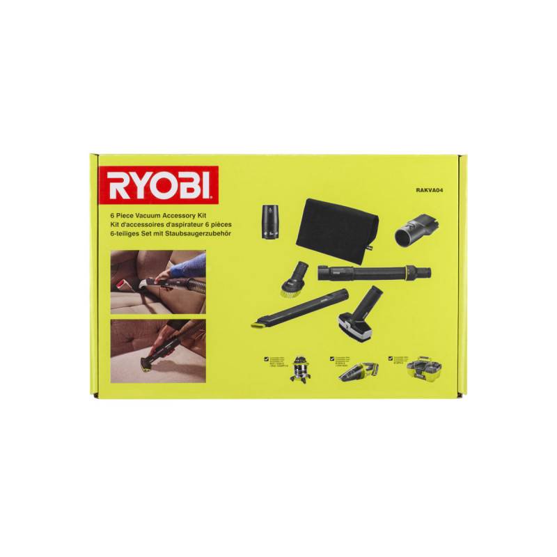 Ryobi - Pack RYOBI Aspirateur eau et poussière 18V One Plus - sans batterie ni chargeur R18WDV-0 - 6 accessoires nettoyage automobile - RAKVA04 - Image 3