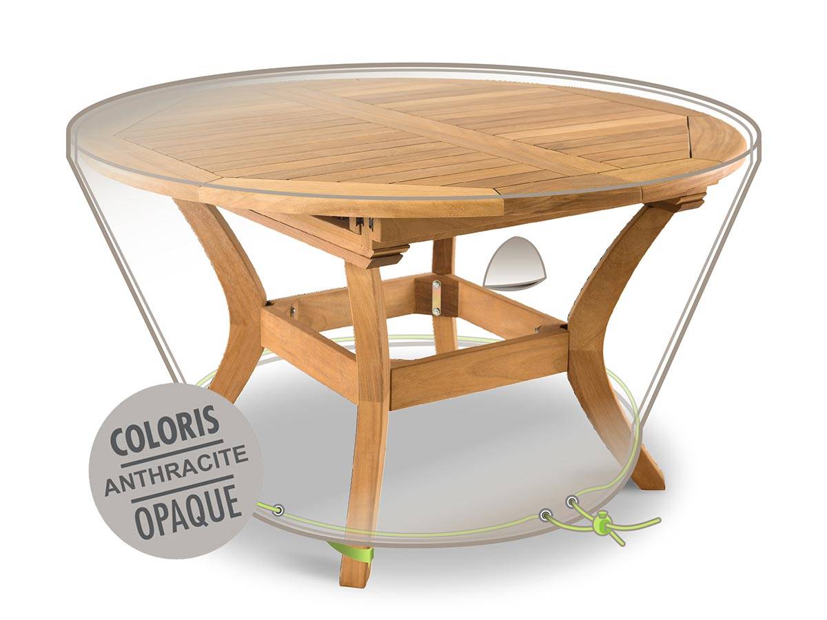 Housse de protection Cover Air pour table de jardin ronde - Ø 120 x 50 cm - Jardiline - Image 1