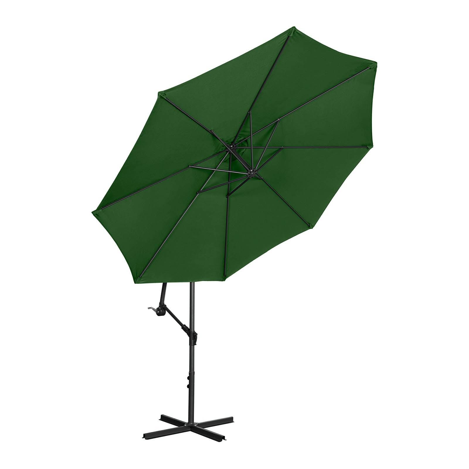 Helloshop26 - Parasol déporté - vert - rond - diamètre 300 cm - inclinable - Image 2
