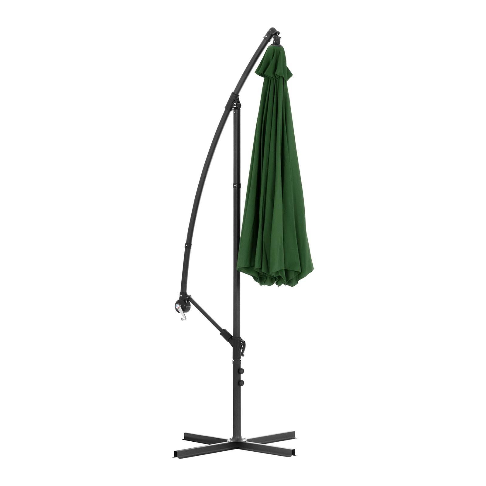 Helloshop26 - Parasol déporté - vert - rond - diamètre 300 cm - inclinable - Image 3