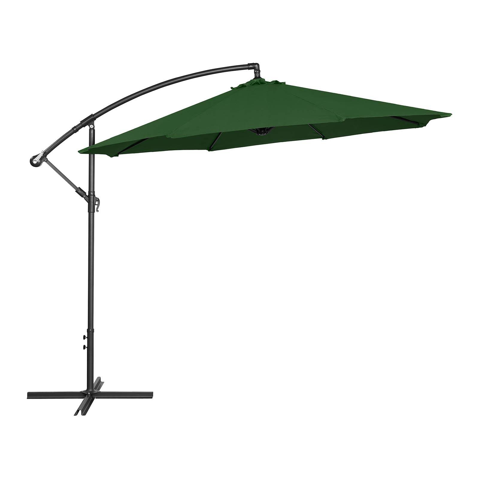 Helloshop26 - Parasol déporté - vert - rond - diamètre 300 cm - inclinable - Image 1