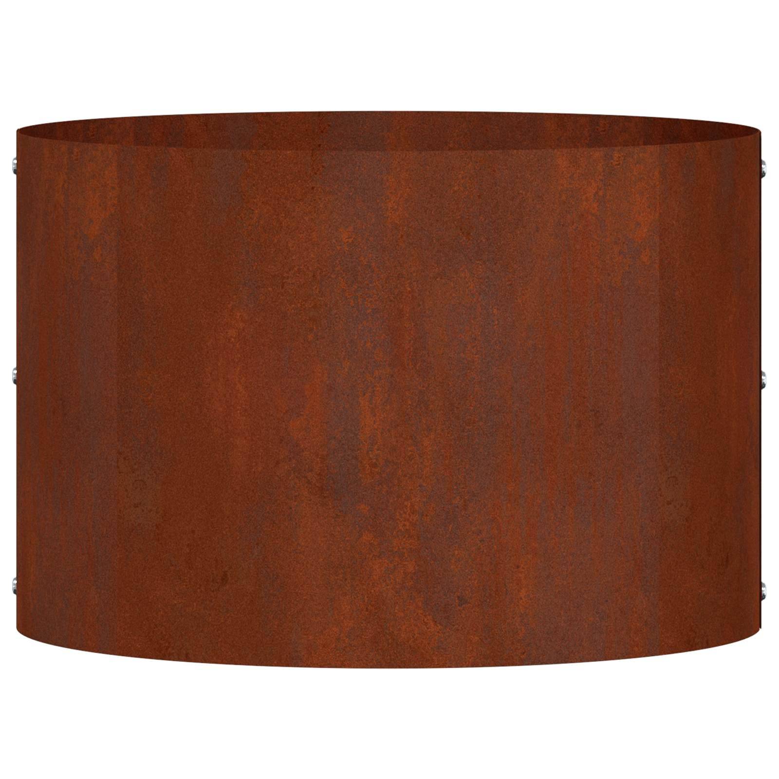 Lot de 5 Bordures Rondes Acier Corten pour Jardin Massif Anneau de Plantation Ø30 cm - ComfortXL Outdoor Living - Image 6