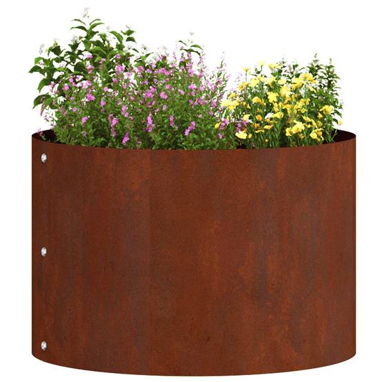 Lot de 5 Bordures Rondes Acier Corten pour Jardin Massif Anneau de Plantation Ø30 cm - ComfortXL Outdoor Living - Image 3