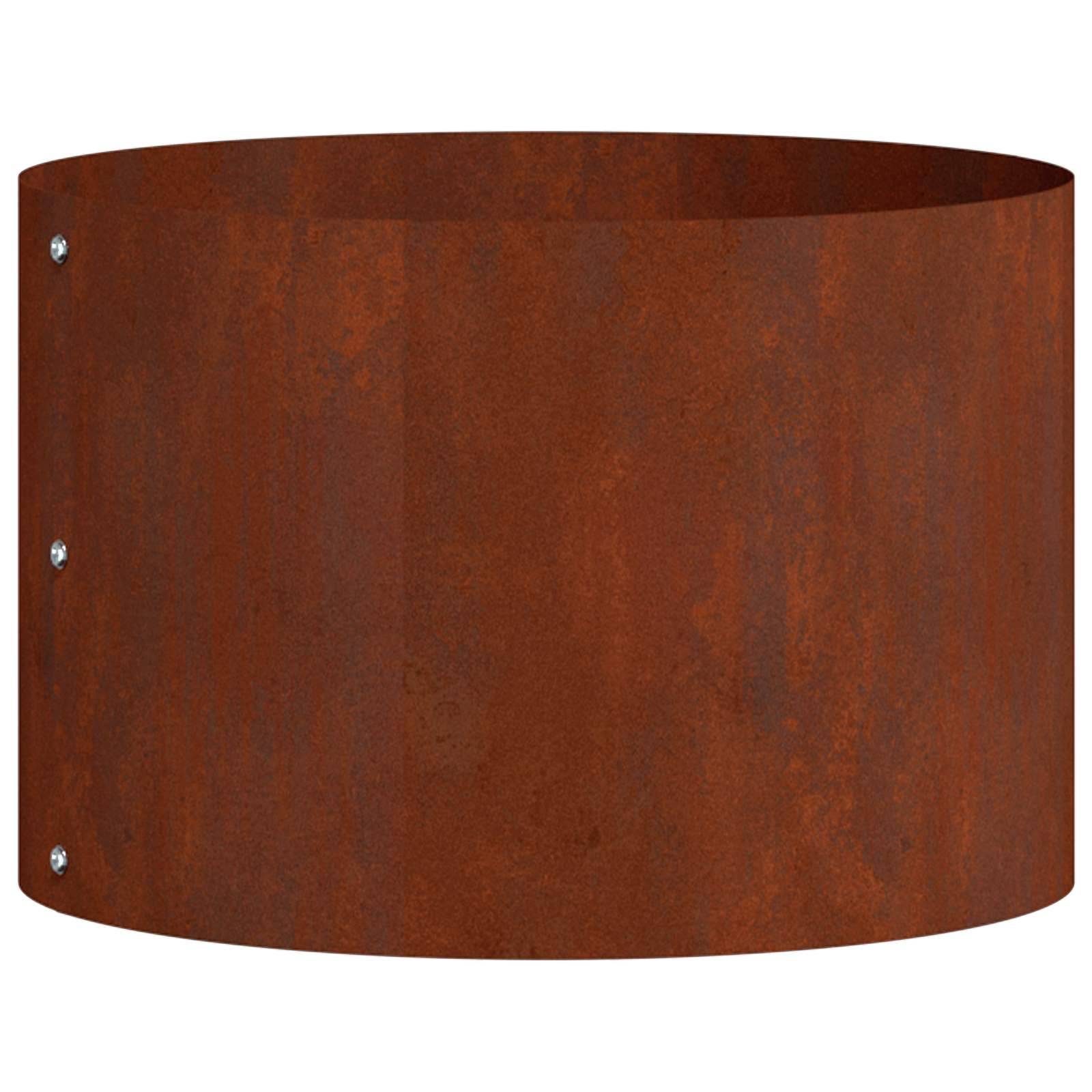 Lot de 5 Bordures Rondes Acier Corten pour Jardin Massif Anneau de Plantation Ø30 cm - ComfortXL Outdoor Living - Image 5