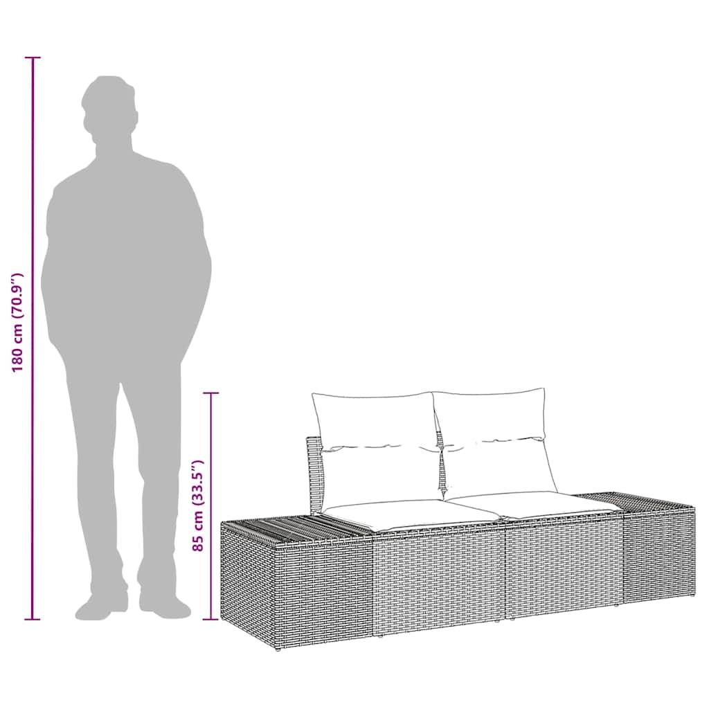 Banquette Extérieure Tissée Beige Résistante – Résine Aspect Rotin pour Terrasse Ensoleillée – Entretien Simplifié – ComfortXL Outdoor Living - Image 9