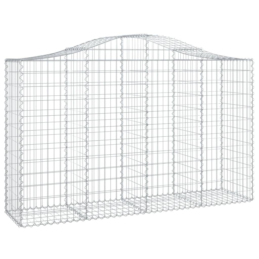 Vidaxl - Panier de gabions arqué 200x50x120/140 cm Fer galvanisé vidaXL 153396 - Image 2